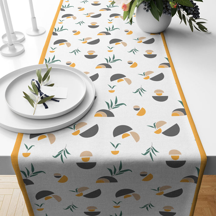 Minimal- Orange | Table Runner/ Table Linen | Kitchen Linen