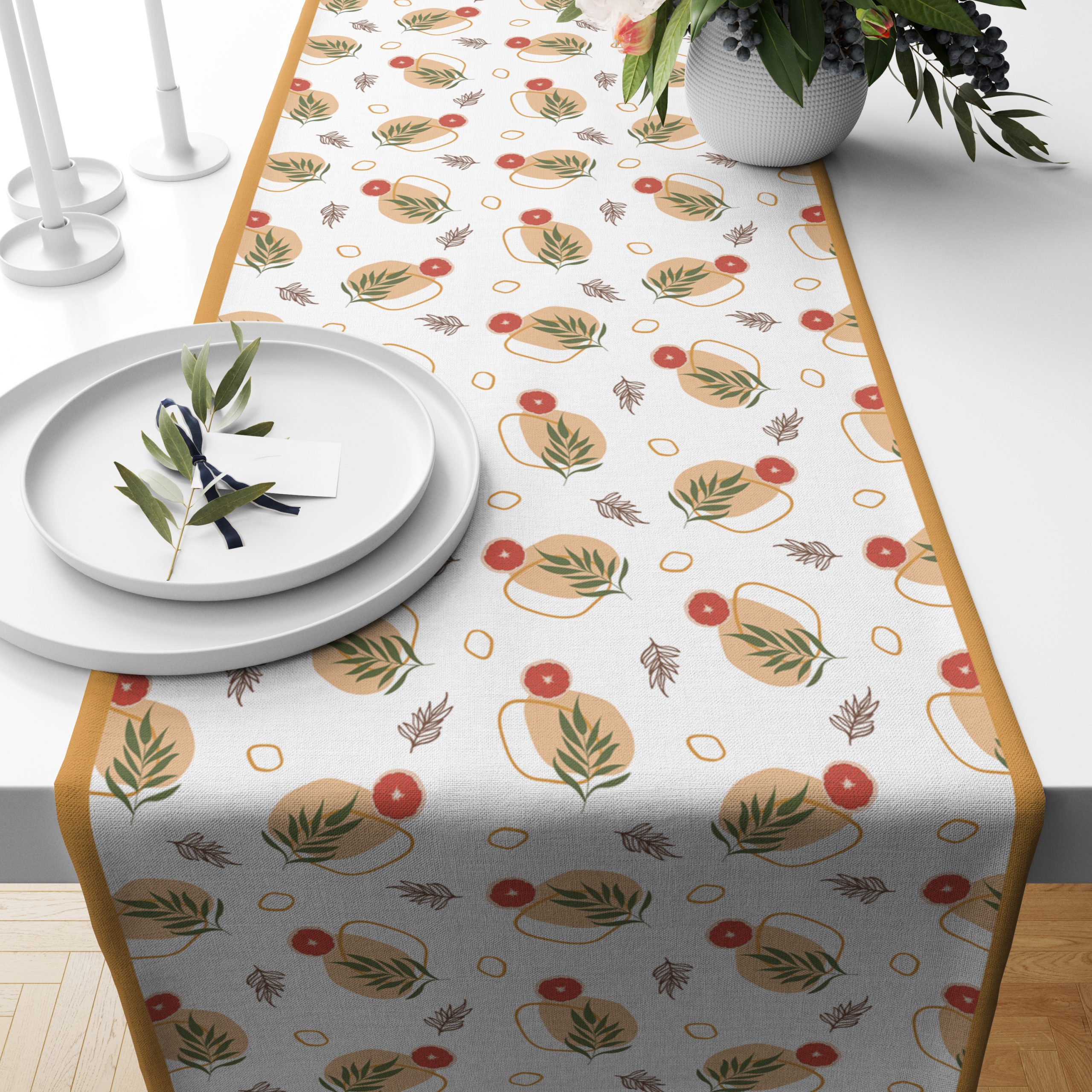 Minimal lemon | Table Runner/ Table Linen | Kitchen Linen