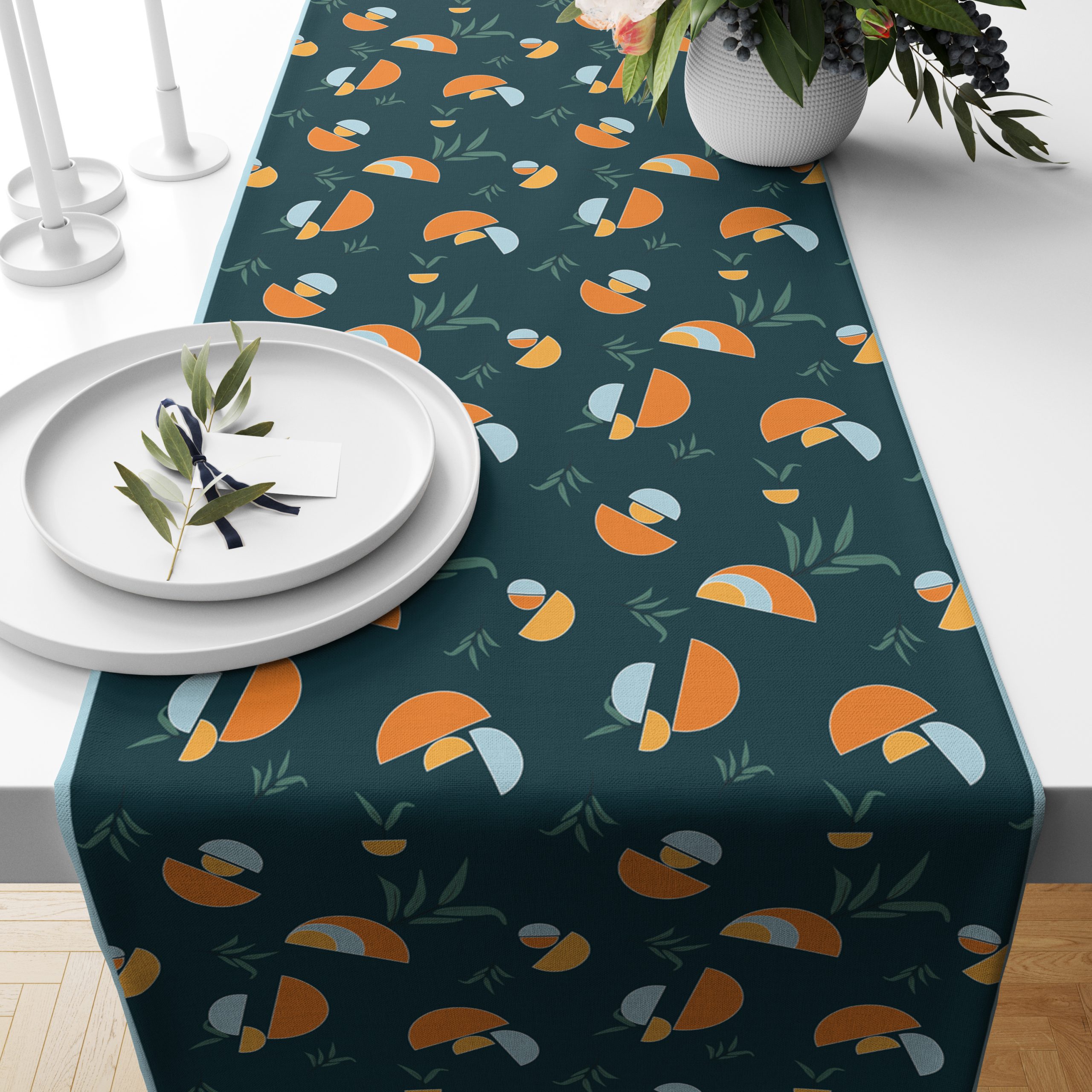 Minimal- Blue | Table Runner/ Table Linen | Kitchen Linen
