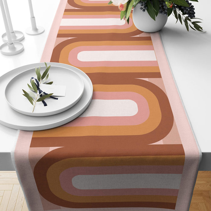 Boho Curves | Table Runner/ Table Linen | Kitchen Linen