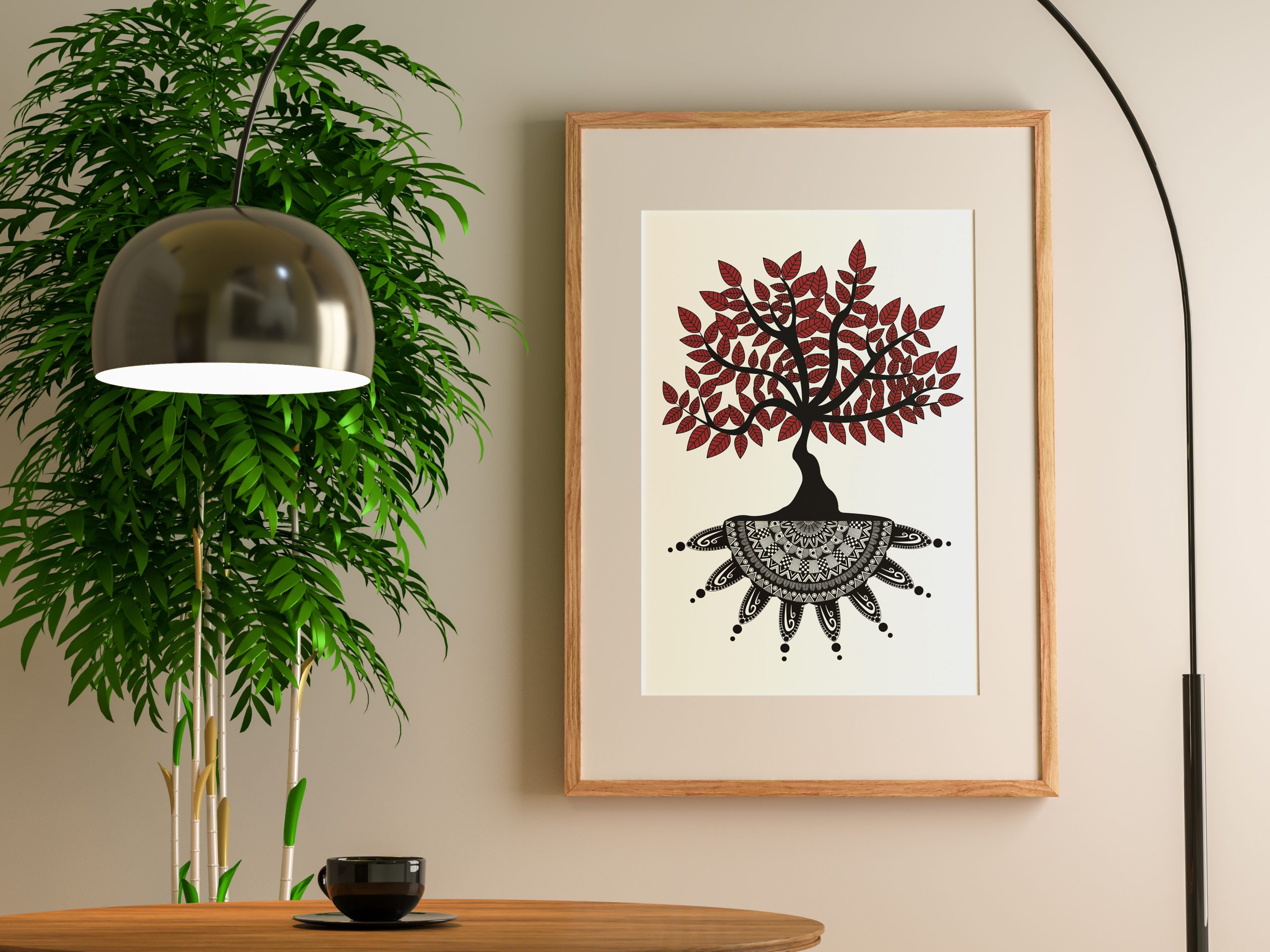 Colourful Mandala Tree | Art Frames