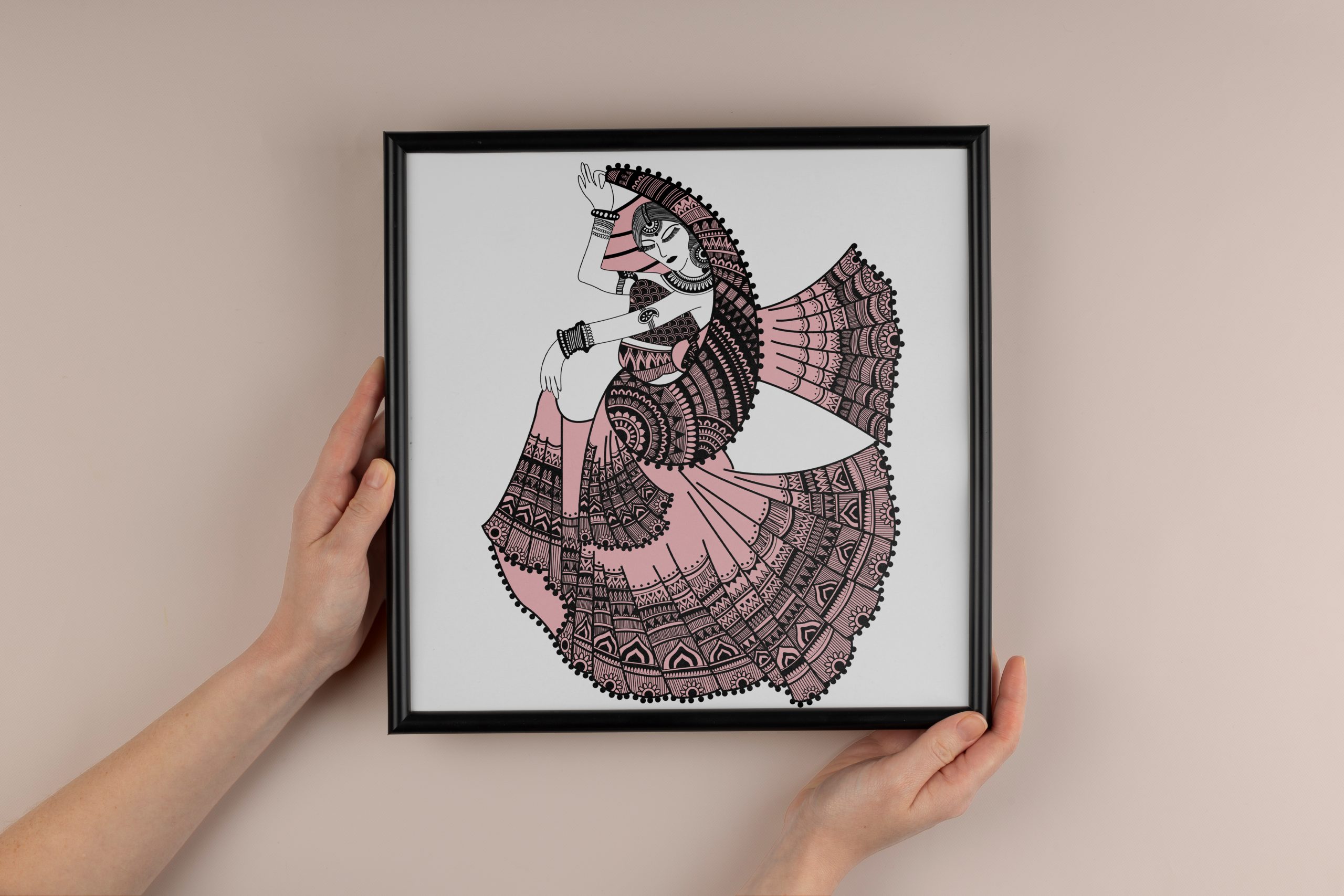Dancing Folk Mandala | Art Frames