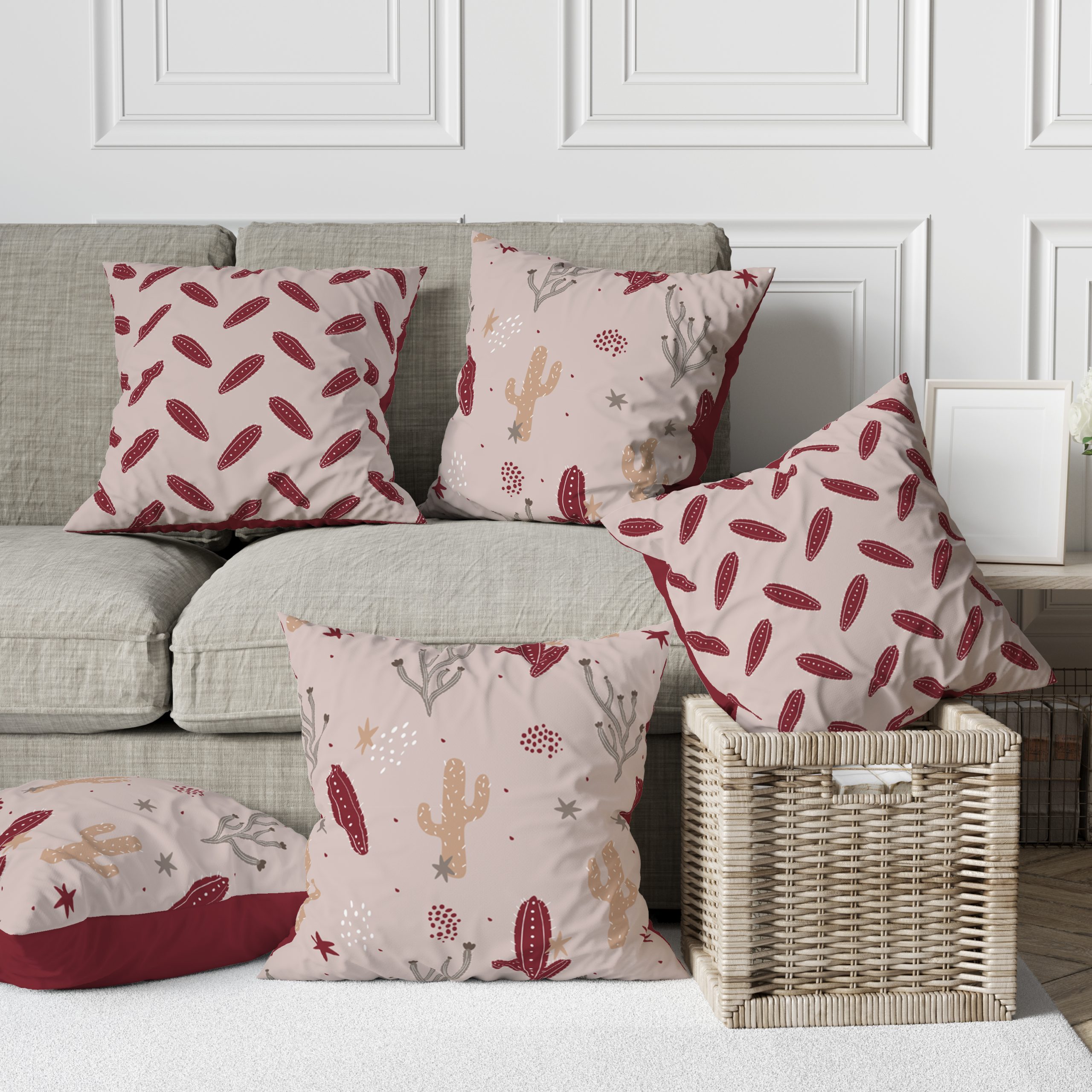 Quirky Pink | Cushion Covers | Set of 5