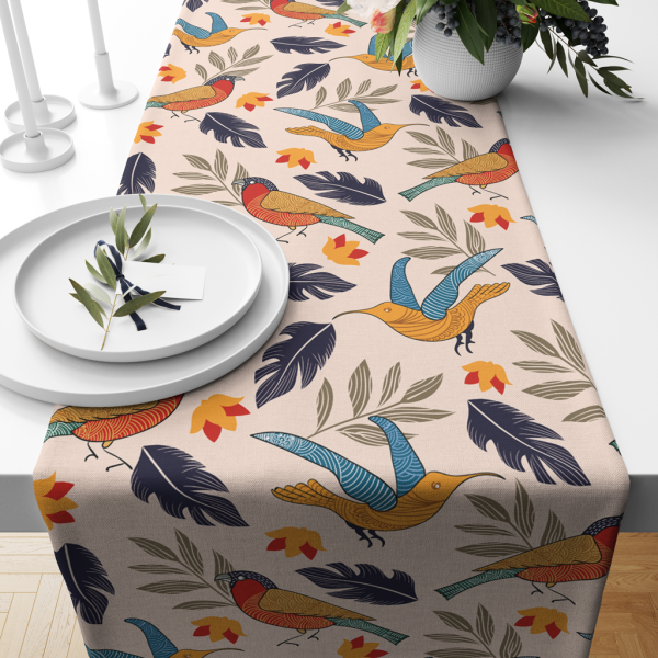 Chirpy Bird | Table Runner | Table Linen | Kitchen And Table Linen