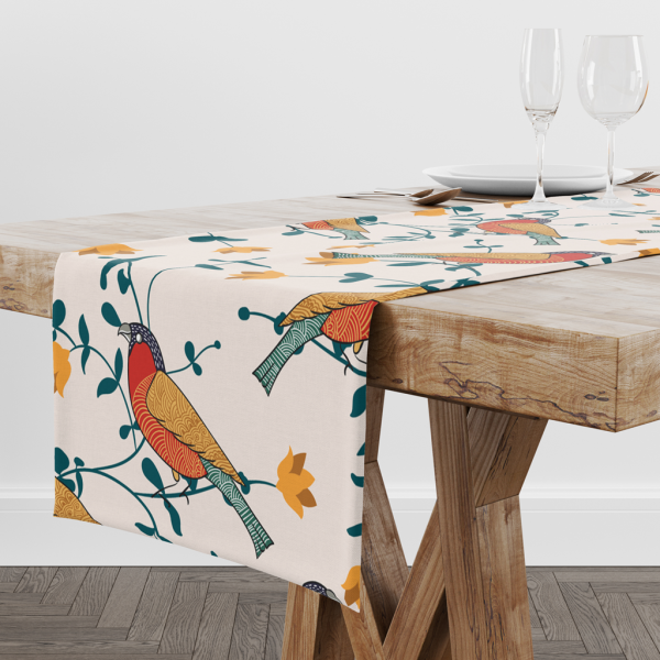 Bird's Land | Premium Quality | Table Cloth/ Table Linen | Kitchen Linen - Image 2