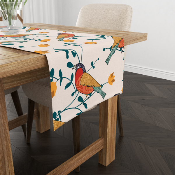 Bird's Land | Premium Quality | Table Cloth/ Table Linen | Kitchen Linen - Image 3