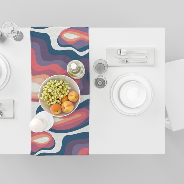 Flowy Colours| Table Linen/ Table Runner| Premium Quality| Kitchen Linen - Image 4