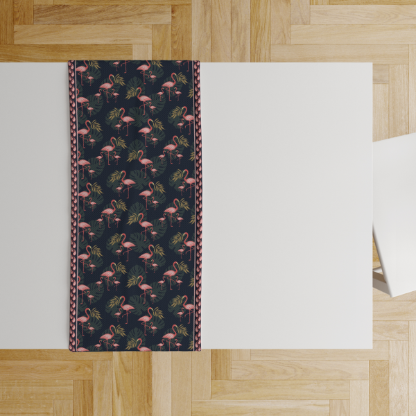 Flamingo Blue| Table Runner/ Table Linen| Premium Quality| Kitchen Linen - Image 3