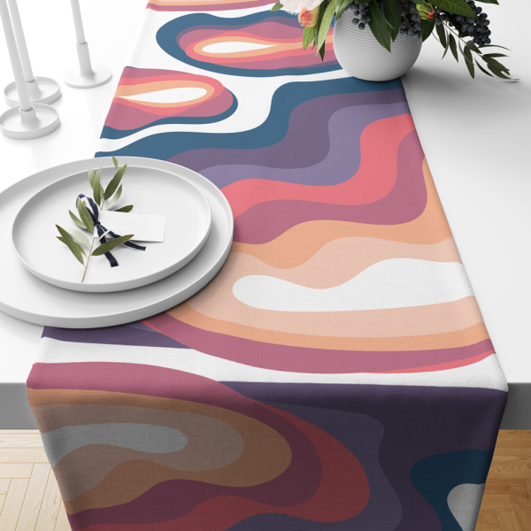 Flowy Colours| Table Linen/ Table Runner| Premium Quality| Kitchen Linen