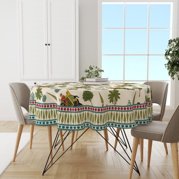 Elephant Block | Premium Quality | Table Cloth/ Table Linen | Kitchen Linen - Image 2