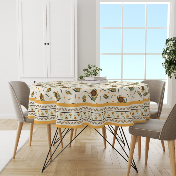 Sunflower | Premium Quality | Table Cloth/ Table Linen | Kitchen Linen - Image 3