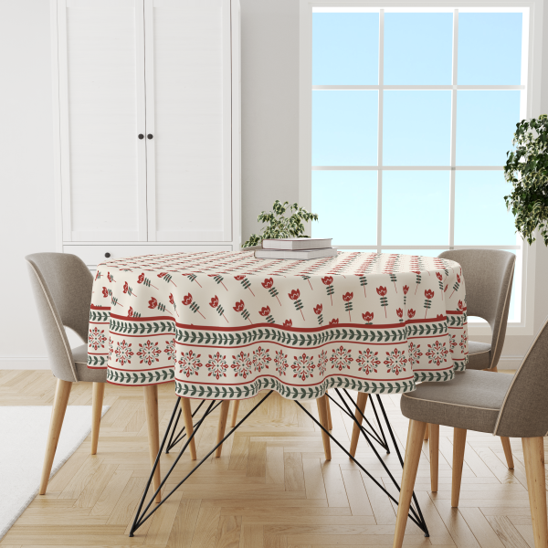 Floral Petal | Premium Quality | Table Cloth/ Table Linen | Kitchen Linen - Image 3