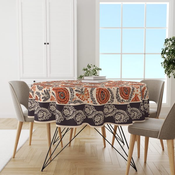 Brown Block | Premium Quality | Table Cloth/ Table Linen | Kitchen Linen - Image 4