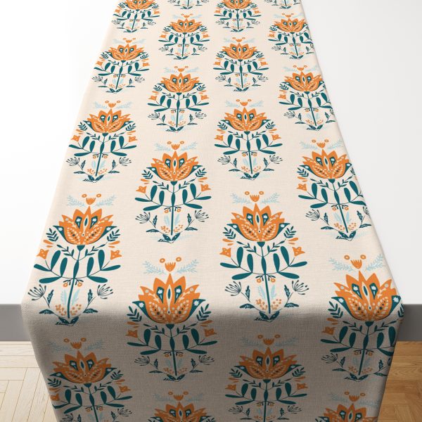 Blue Block| Premium Quality | Table Cloth/ Table Linen | Kitchen Linen - Image 2