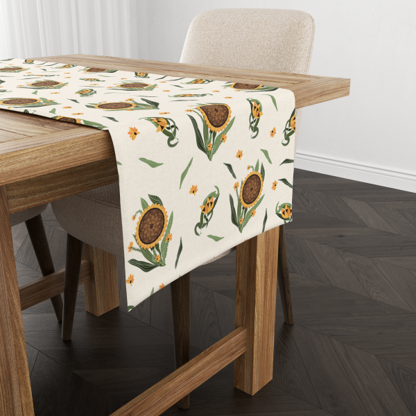 Sunflower| Table Linen/ Table Runner| Premium Quality| Kitchen Linen - Image 4