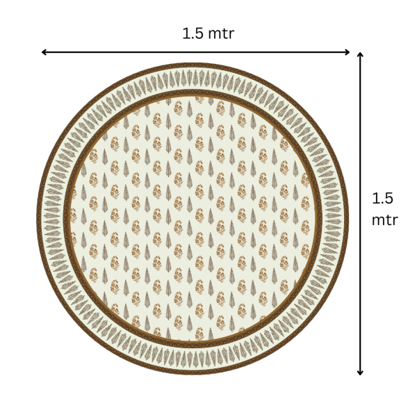Brown Block | Premium Quality | Table Cloth/ Table Linen | Kitchen Linen - Image 3