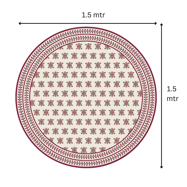 Maroon Block | Premium Quality | Table Cloth/ Table Linen | Kitchen Linen - Image 6