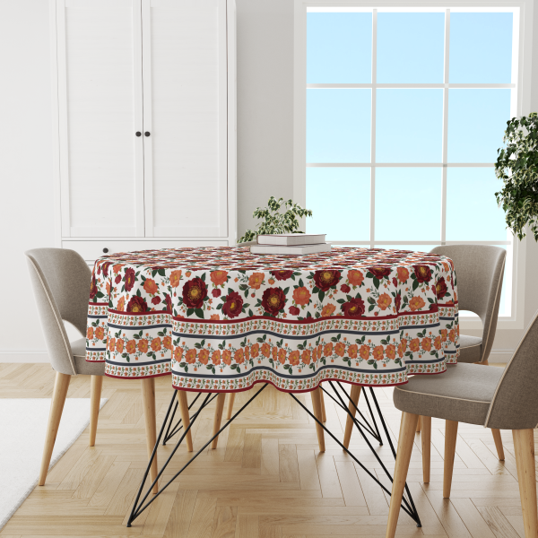 Red Bunch | Premium Quality | Table Cloth/ Table Linen | Kitchen Linen - Image 2
