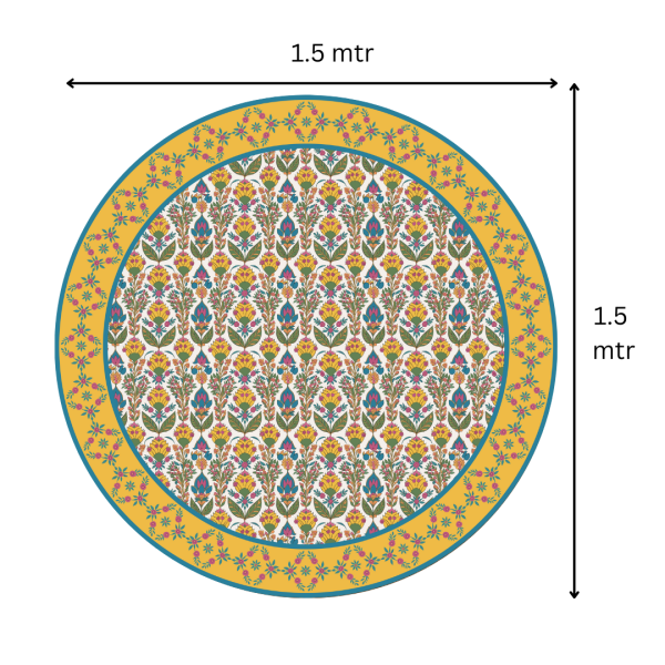 Yellow White | Premium Quality | Table Cloth/ Table Linen | Kitchen Linen - Image 4