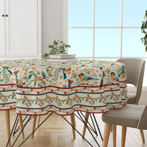 Bird in Nest | Premium Quality | Table Cloth/ Table Linen | Kitchen Linen
