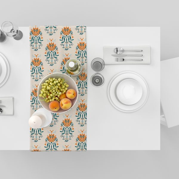 Blue Block| Premium Quality | Table Cloth/ Table Linen | Kitchen Linen - Image 10