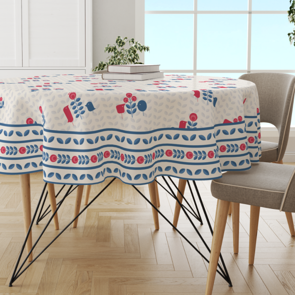 Blue Minimal | Premium Quality | Table Cloth/ Table Linen | Kitchen Linen - Image 2