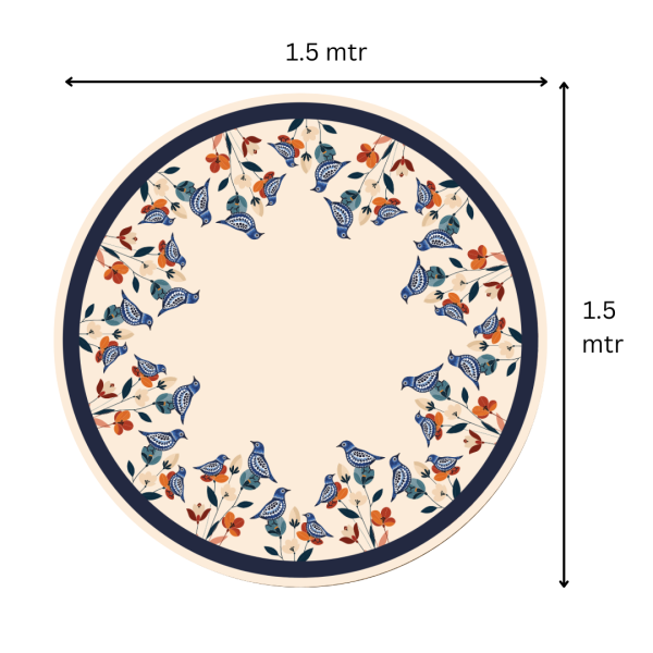 Floral Birdy | Premium Quality | Table Cloth/ Table Linen | Kitchen Linen - Image 6