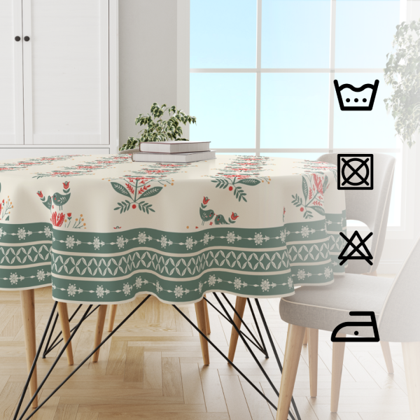 Birdy Minimal | Premium Quality | Table Cloth/ Table Linen | Kitchen Linen - Image 4