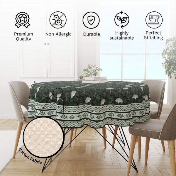 Tropical Green | Premium Quality | Table Cloth/ Table Linen | Kitchen Linen - Image 4