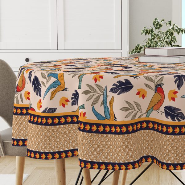 Chirpy Bird| Premium Quality | Table Cloth / Table Linen | Kitchen Linen