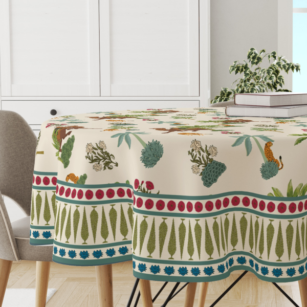 Camel Block | Premium Quality | Table Cloth/ Table Linen | Kitchen Linen