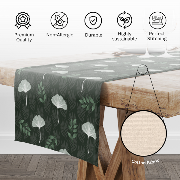 Tropical Green| Table Runner| Premium Quality| Table Linen| Kitchen Linen - Image 11
