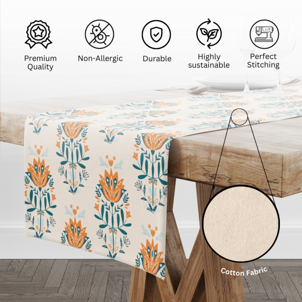 Blue Block| Premium Quality | Table Cloth/ Table Linen | Kitchen Linen - Image 11