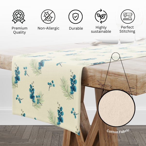 Watery Petal | Table Runner/ Table Linen| Premium Qualityc| Kictchen Linen - Image 11