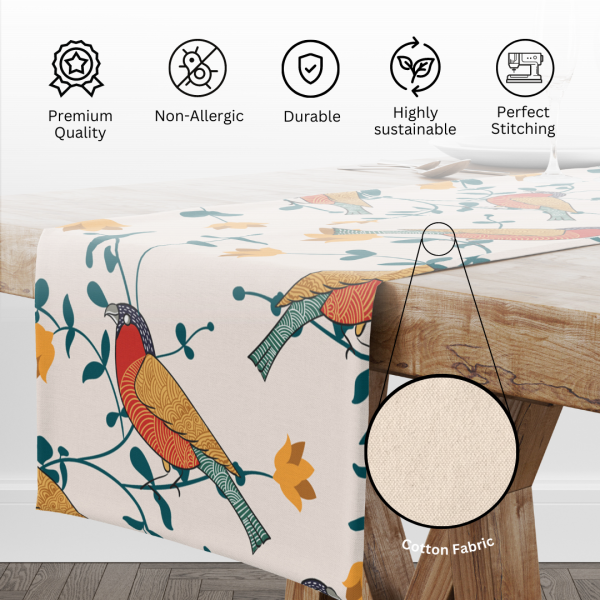 Bird's Land | Premium Quality | Table Cloth/ Table Linen | Kitchen Linen - Image 7