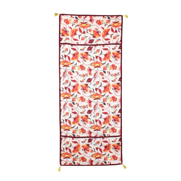 Orange Floral | Premium Quality | Fridge Cover | Fridge Protecter - Image 2