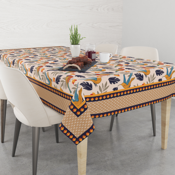 Chirpy Bird | Premium Quality | Table Cloth | Dining Table Cloth - Image 2