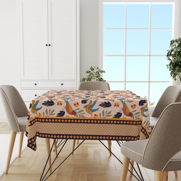 Chirpy Bird | Premium Quality | Table Cloth | Dining Table Cloth - Image 5