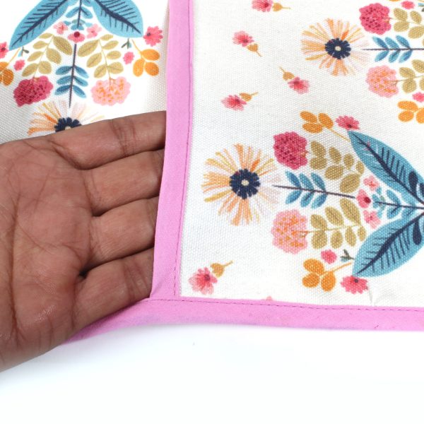 Pink Floral | Premium Quality | Fridge Cover | Fridge Protecter - Image 6