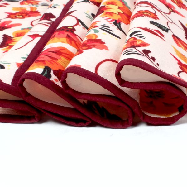 Orange Floral | Premium Quality | Fridge Cover | Fridge Protecter - Image 7