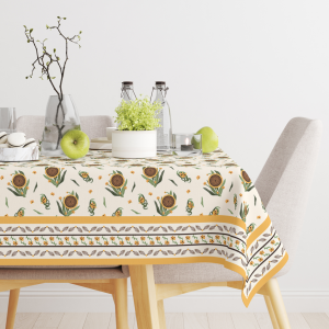 Sunflower | Premium Quality | Table Cloth | Dining Table Cloth