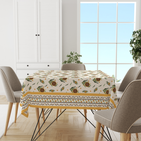 Sunflower | Premium Quality | Table Cloth | Dining Table Cloth - Image 3