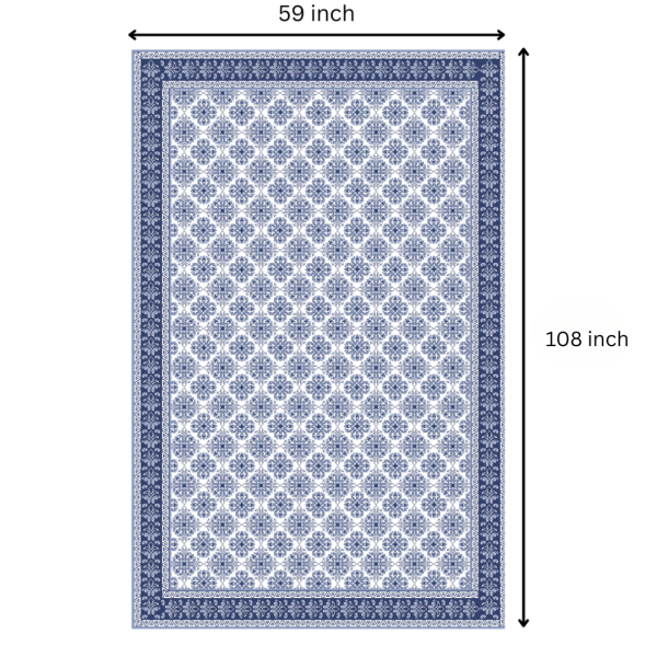 Turkish Blue| Premium Quality | Table Cloth | Dining Table Cloth - Image 9