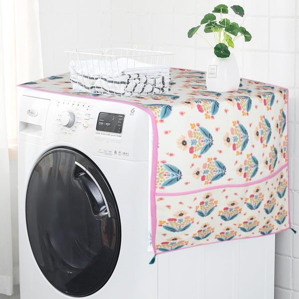 Pink Floral | Premium Quality | Fridge Cover | Fridge Protecter - Image 10