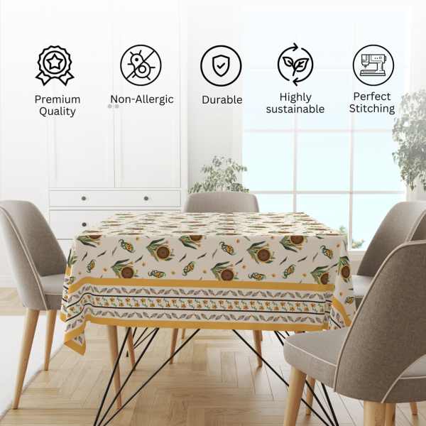 Sunflower | Premium Quality | Table Cloth | Dining Table Cloth - Image 6