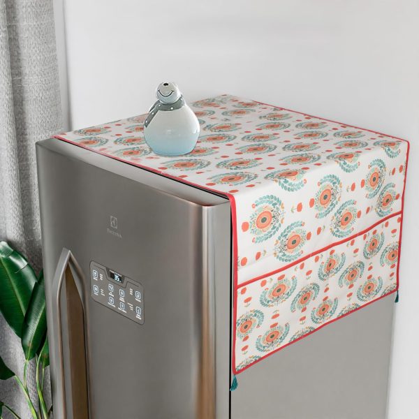 Orange Block | Premium Quality | Fridge Cover | Fridge Protecter - Image 2