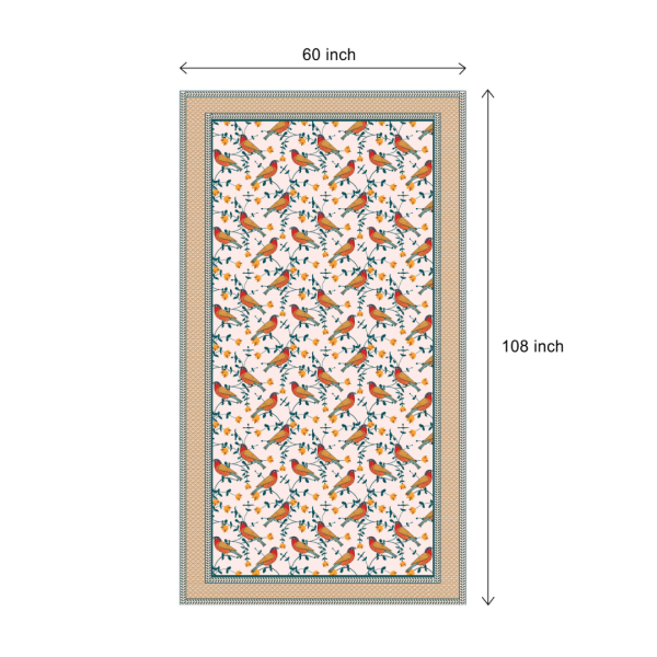 Bird's Land| Premium Quality | Table Cloth | Dining Table Cloth - Image 11