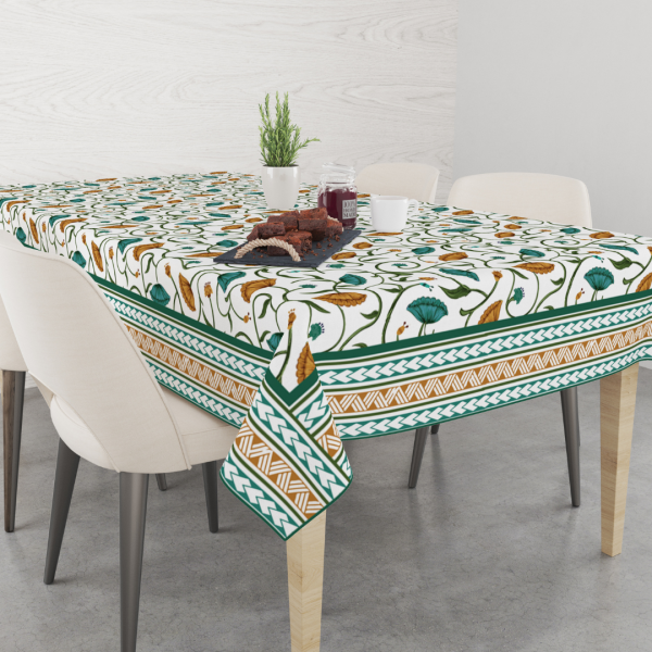 Lotus Flower | Premium Quality | Table Cloth | Dining Table Cloth - Image 4